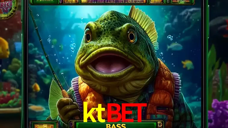 Personagem de peixe pescador do popular jogo de slot com tema de pescaria, uma das emocionantes opções de caça-níqueis para jogar e ganhar no cassino ktbet.